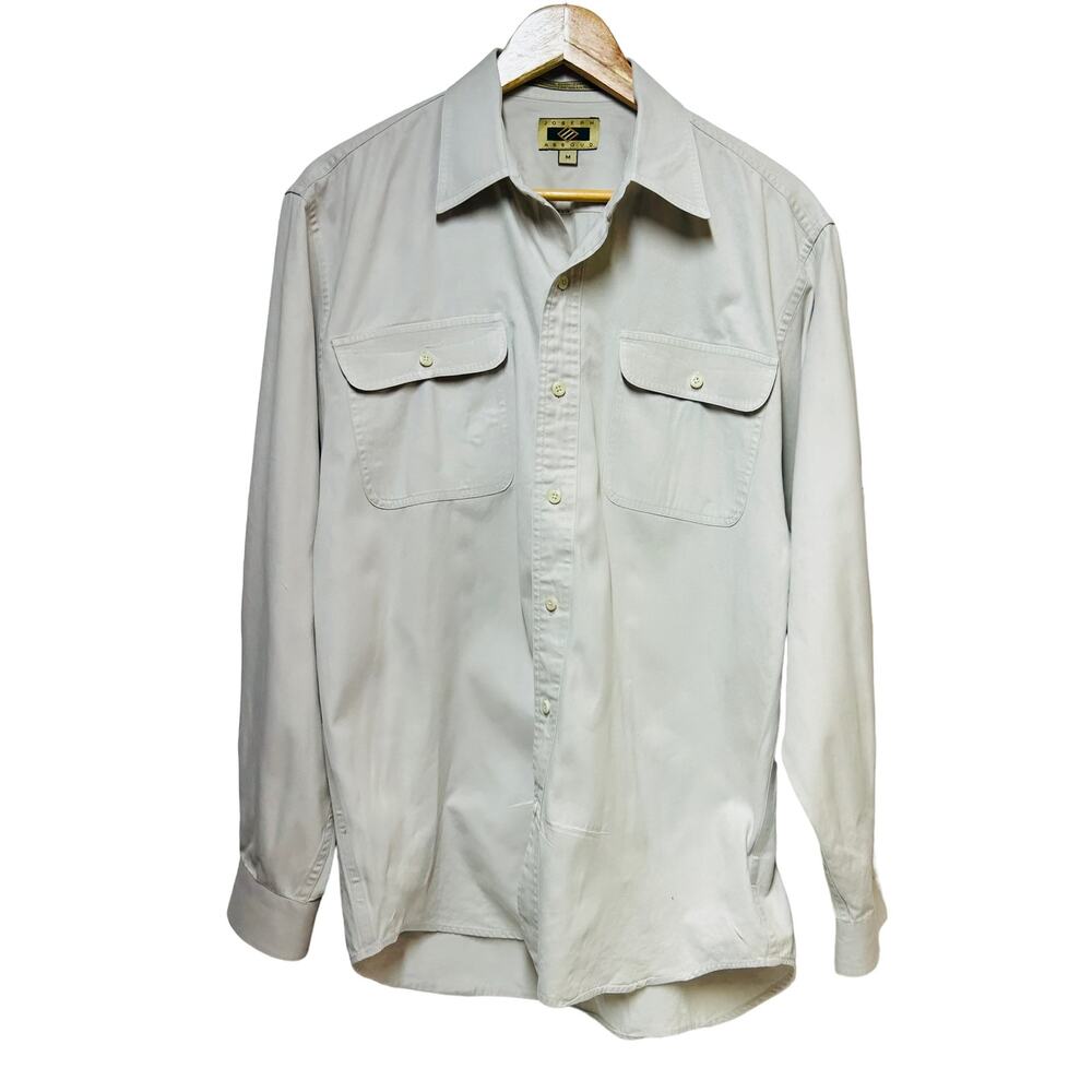 Joseph Abboud Men's‎ Button Down Dress Shirt  Medium  Beige